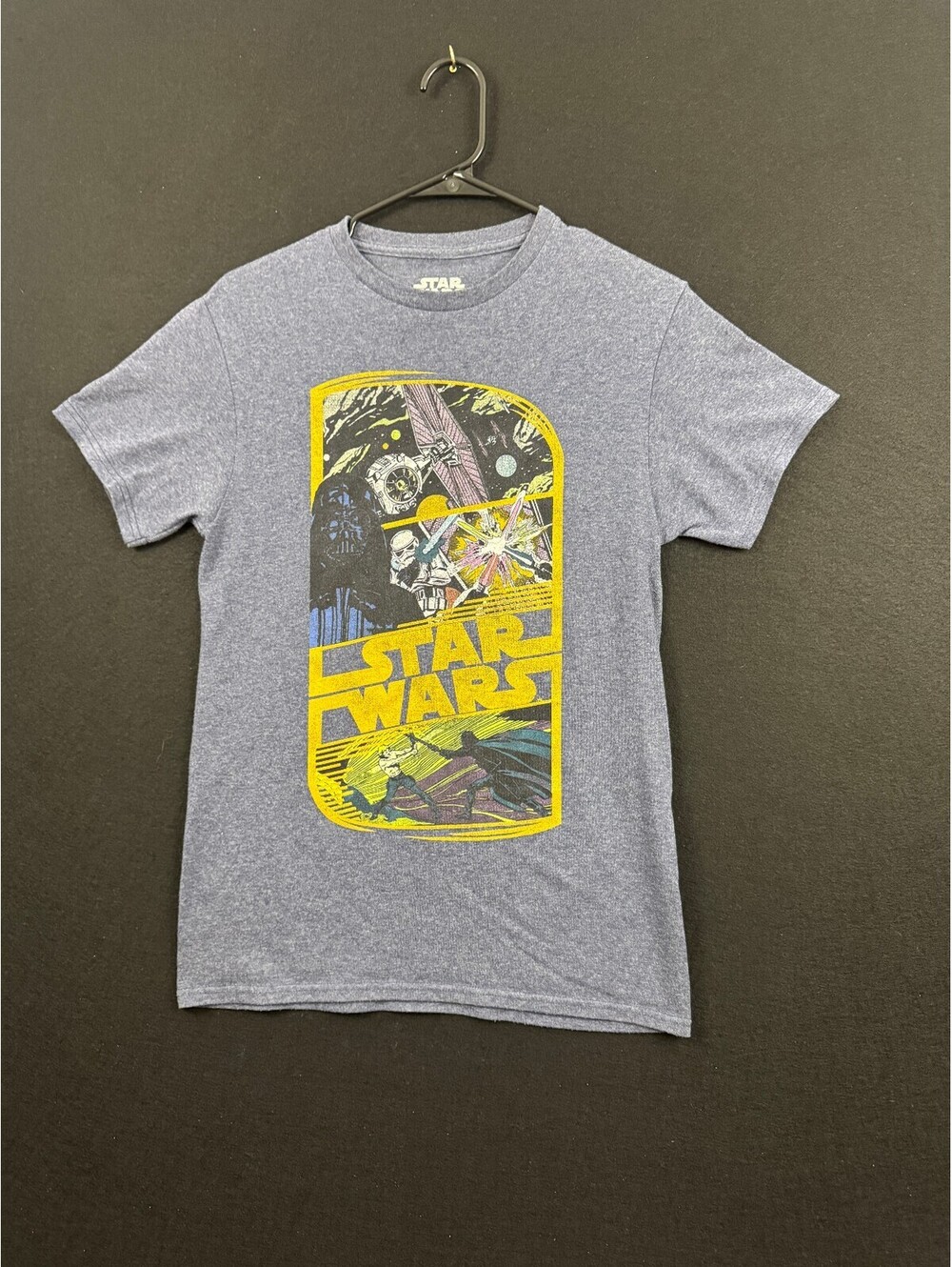 Star Wars Graphic T-Shirt Size S Heather Blue